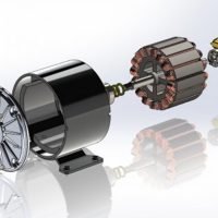 The structure of the DC motor